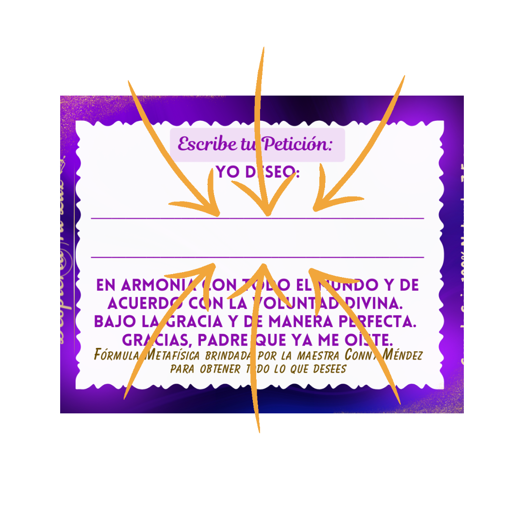 Velón Para Petición Inspirado en la Oración Metafísica de Conny Méndez