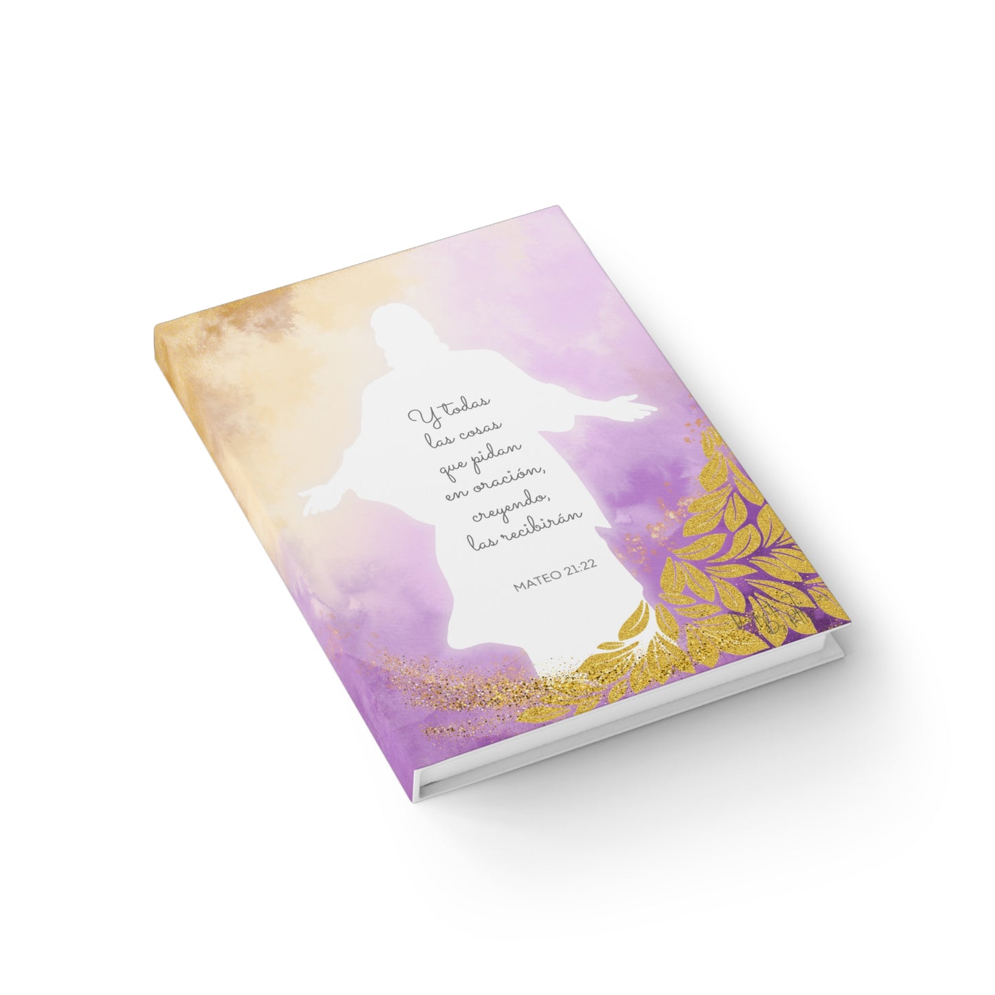 Diario Para Escribir con Imagen de Jesus- Mateo 21:22