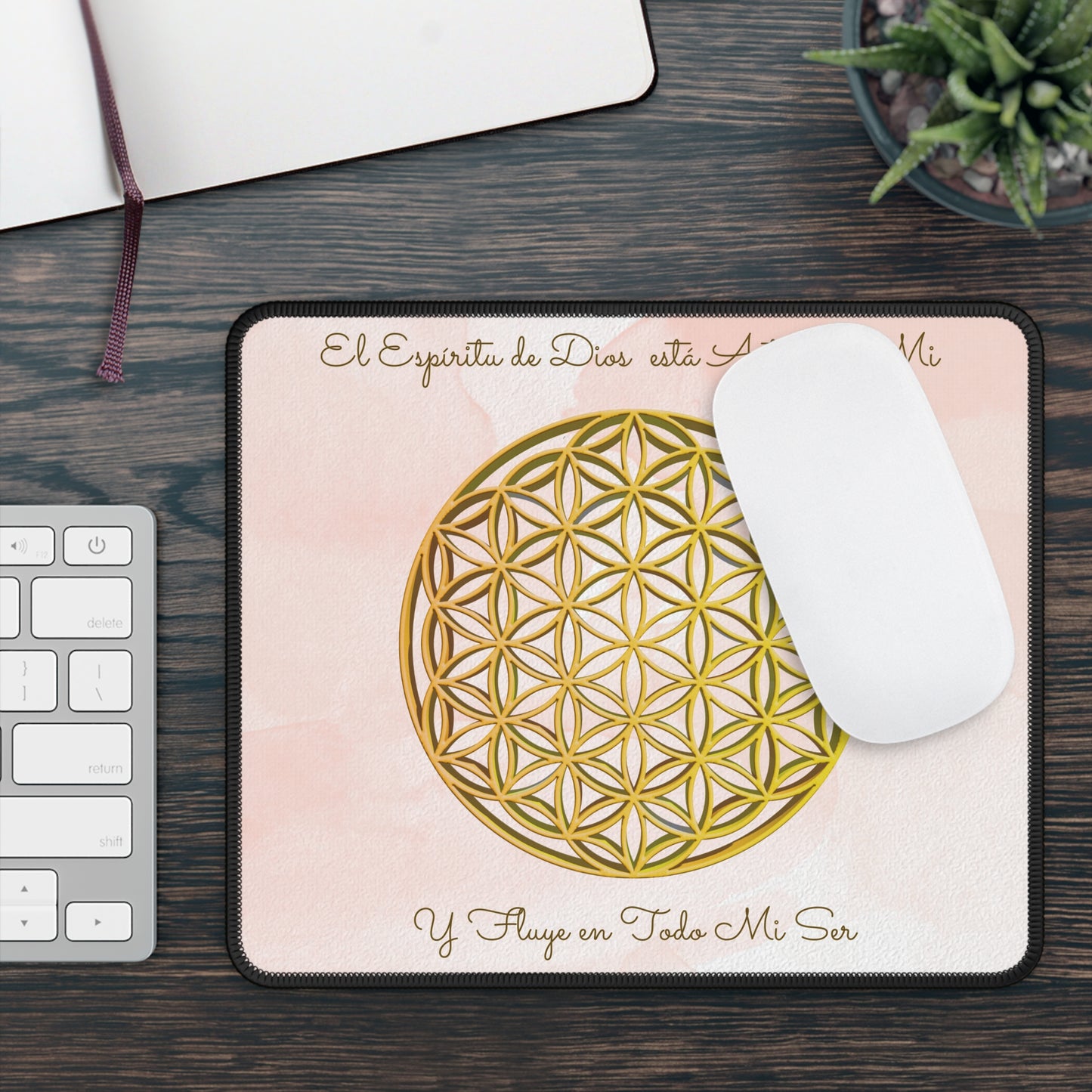 Mouse Pad con Flor de la Vida
