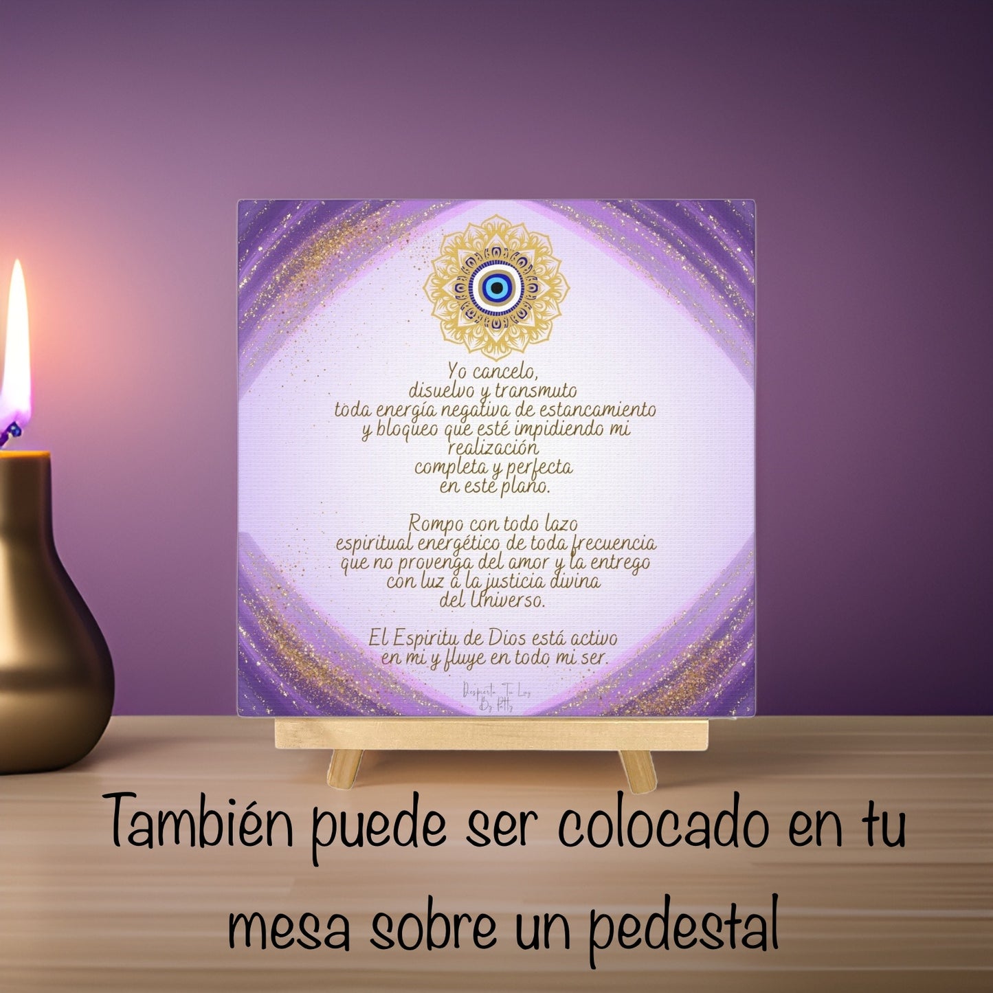 Lienzo con Decreto de Protección